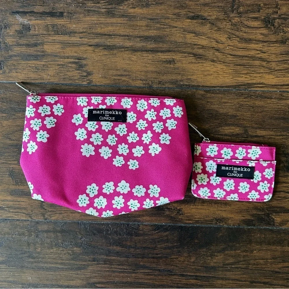 Clinique Makeup Bag and Wallet Set